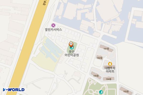 북정2근린공원(못안어린이공원) 위치 지도 — 북정동 406