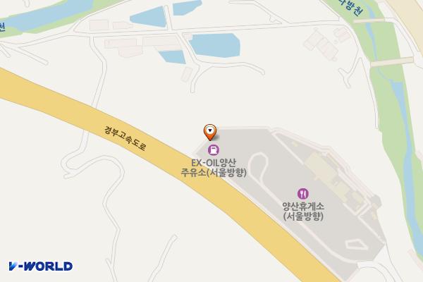 양산(서울)휴게소 위치 지도 — 경상남도 양산시 동면 목장길 15-50, 양산휴게소