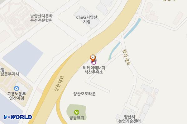 비케이에너지(주)석산주유소 위치 지도 — 경남 양산시 동면 양산대로 602 (석산리, 식당)