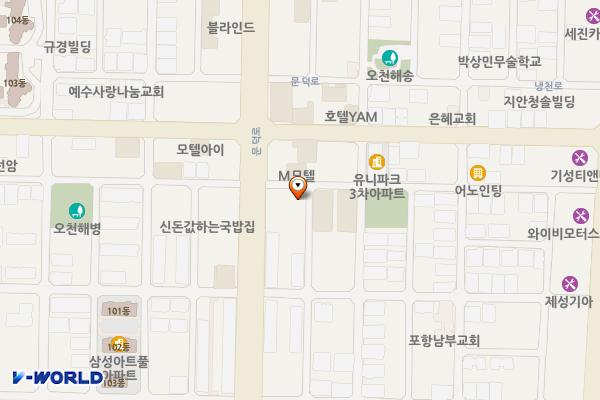 삼육유료주차장 위치 지도 — 경상북도 포항시 남구 오천읍 문덕리 347-2