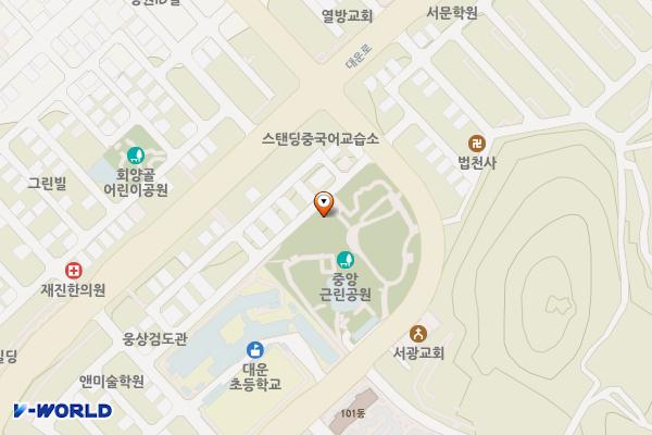 서창도서관 위치 지도 — 경상남도 양산시 삼호로 105, 양산시립 서창도서관 (삼호동)
