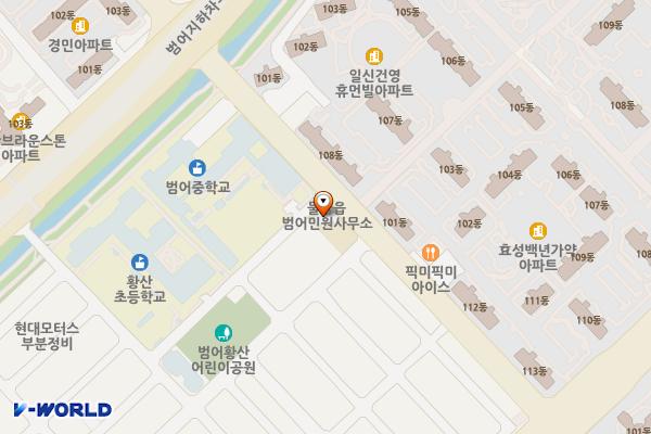 범어민원사무소 화장실 위치 지도 — 경상남도 양산시 물금읍 범어로 22, 물금읍 범어민원사무소