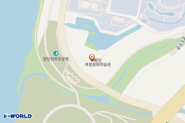 삼산도서관 위치 지도 — 경상남도 양산시 동면 강변로 30, 양산지혜마루