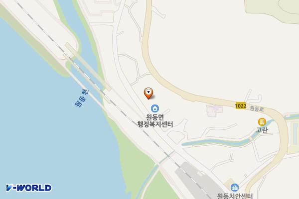 원동면행정복지센터 위치 지도 — 경상남도 양산시 원동면 원동마을길 36