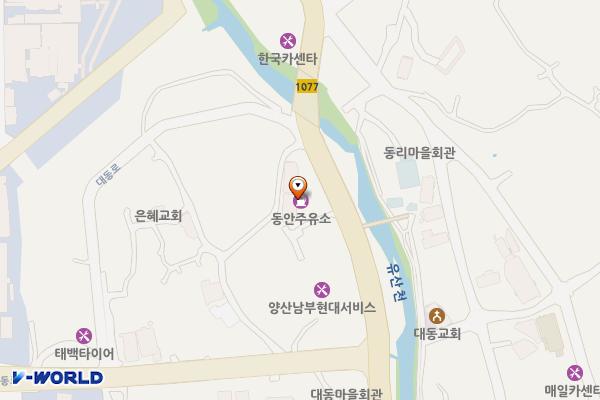 동안주유소 위치 지도 — 경남 양산시 어실로 195 (어곡동, 동안주유소)
