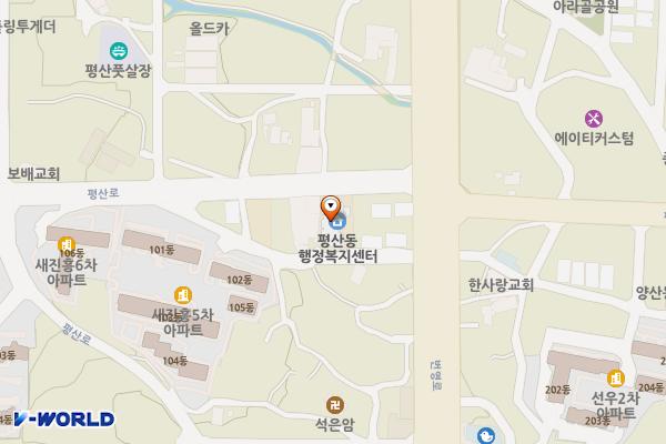 평산동행정복지센터 위치 지도 — 양산시 평산로 71