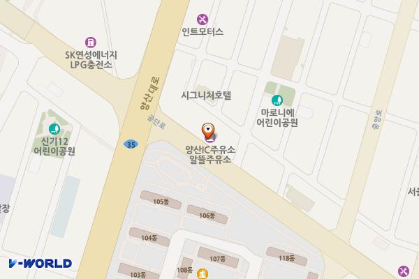 양산IC주유소 위치 지도 — 경남 양산시 공단로 51 (북정동)