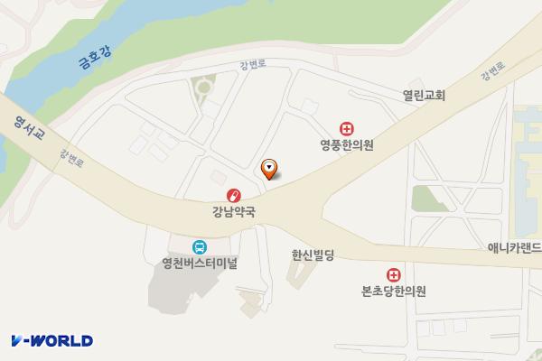 제26호완충녹지 위치 지도 — 남부동 552-8