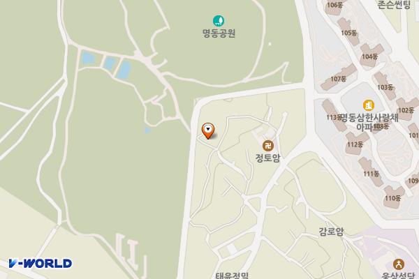 명동공원물놀이장 위치 지도 — 경남 양산시 명동안2길 23