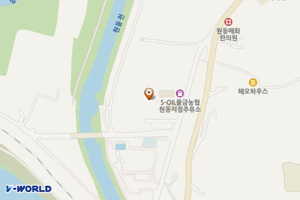 물금농협원동지점주유소 위치 지도 — 경남 양산시 원동면 원동마을길 73