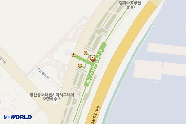 부산대양산캠퍼스 지하철역 화장실 위치 지도 — 물금읍 메기로 270(부산대양산캠퍼스 지하철역)