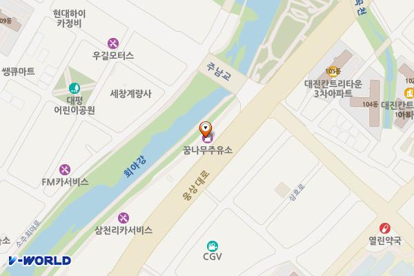 꿈나무주유소 위치 지도 — 경남 양산시 웅상대로 1313 (삼호동, 꿈나무주유소)