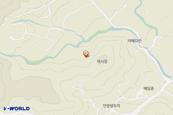 국사당화장실 위치 지도 — 경상남도 양산시 하북면 지산리 산 65-1