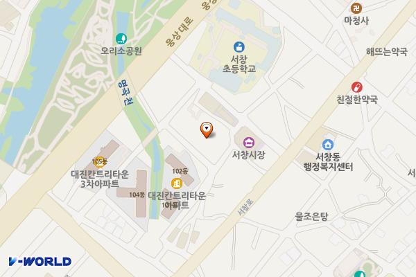 오리소공원 화장실 위치 지도 — 경상남도 양산시 삼호동 643-2