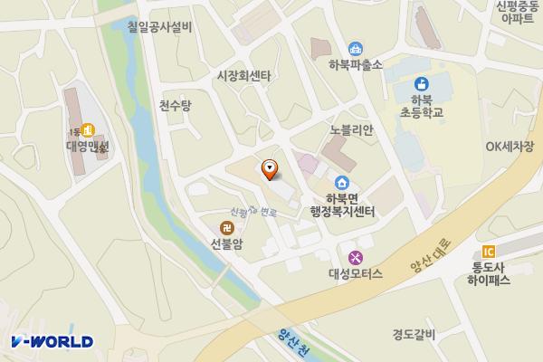 하북문화의집 위치 지도 — 양산시 하북면 신평강변2길 8