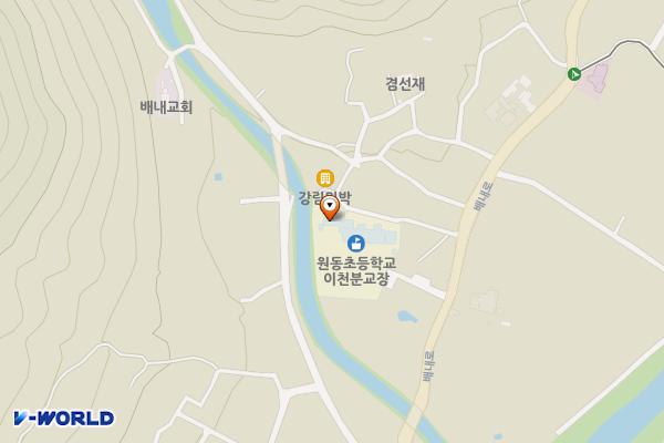 원동이천분교 위치 지도 — 경상남도 양산시 원동면 배내로 431-1