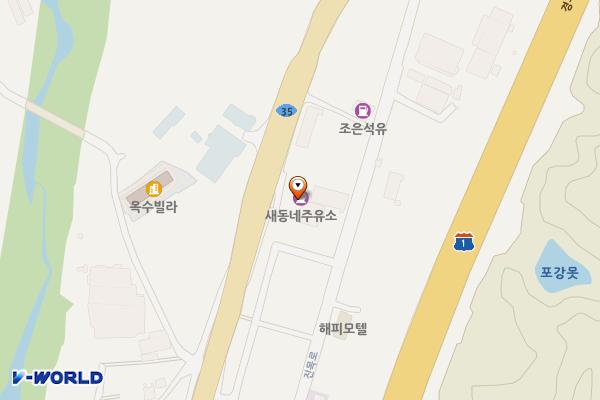 새동네주유소 위치 지도 — 경남 양산시 하북면 양산대로 2294
