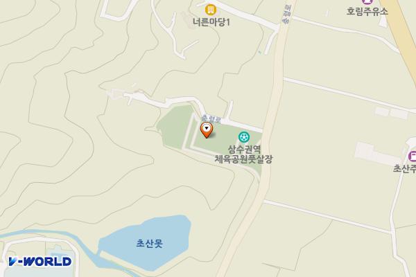 삼수권역체육공원 위치 지도 — 경상남도 양산시 하북면 초산리 163