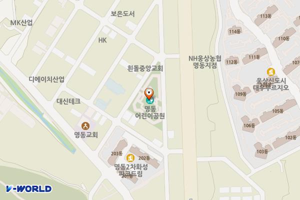 명동어린이공원 위치 지도 — 경상남도 양산시 명동 1074-1
