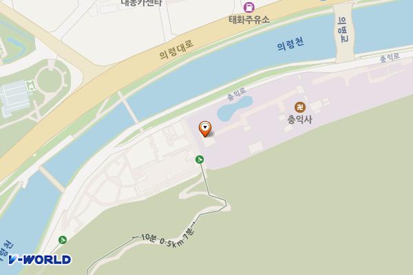 충익사 위치 지도 — 경상남도 의령군 의령읍 충익로 1