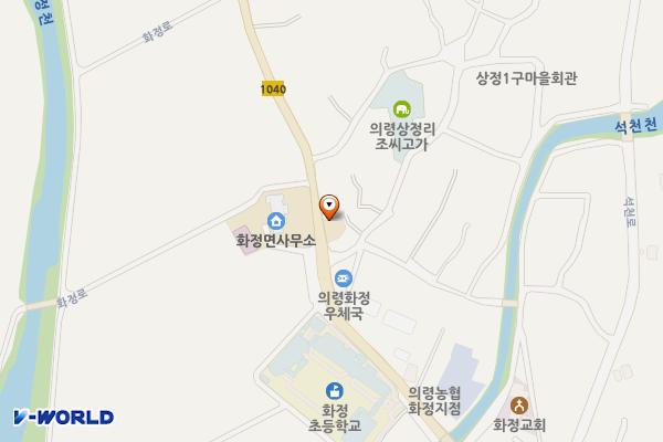 의령경찰서 화정파출소 위치 지도 — 경상남도 의령군 화정면 화정로 297