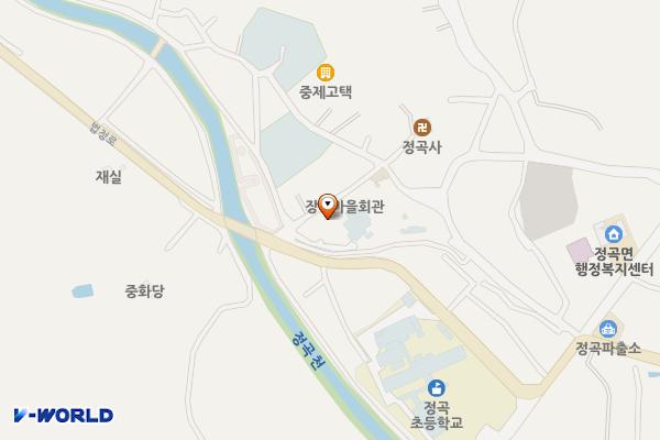 이병철생가(장내마을 회관 옆) 위치 지도 — 경상남도 의령군 정곡면 호암길 7-3