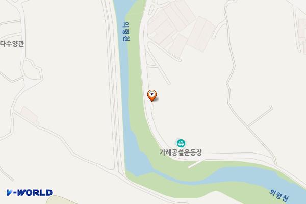 의령공설운동장보조경기장 위치 지도 — 경상남도 의령군 가례면 홍의로6길 13-55, 가례면그라운드골프회관