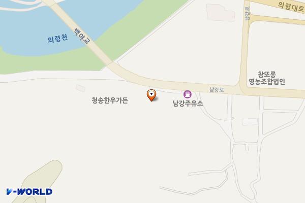 남강주유소 위치 지도 — 경상남도 의령군 의령읍 남강로 765