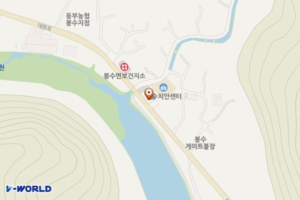 봉수치안센터 위치 지도 — 경상남도 의령군 봉수면 대한로 1225-3, 부림파출소봉수본소