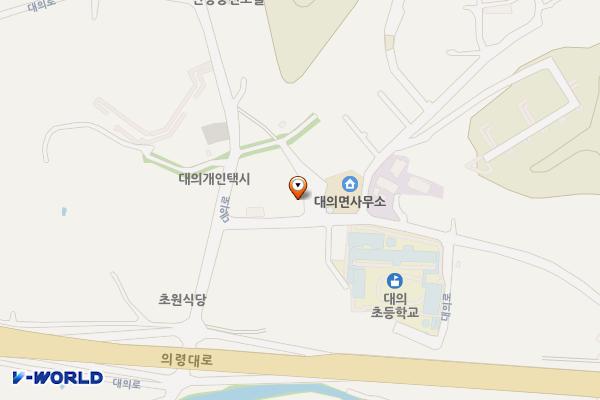 대의치안센터 위치 지도 — 경상남도 의령군 대의면 대의로 46, 대의치안센터