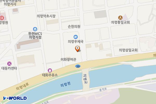 의병사거리 화장실 위치 지도 — 경상남도 의령군 의령읍 충익로 15-2, 공중화장실