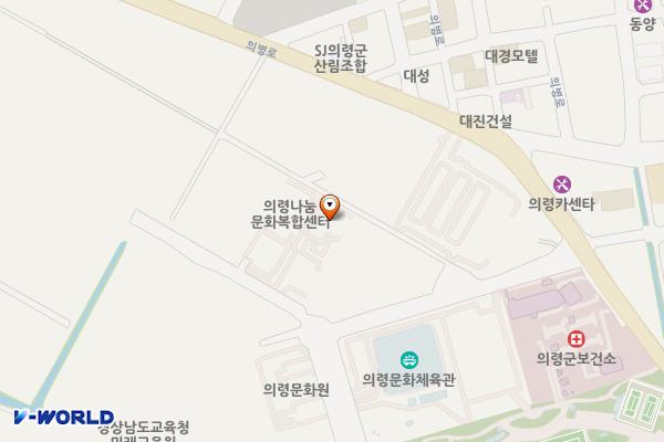 의령깨비영화관 위치 지도 — 경상남도 의령군 의령읍 의병로8길 12-30, 의령도깨비영화관
