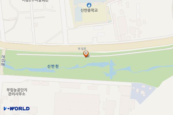 부림 우회도로 위치 지도 — 경상남도 의령군 부림면 신반리 124