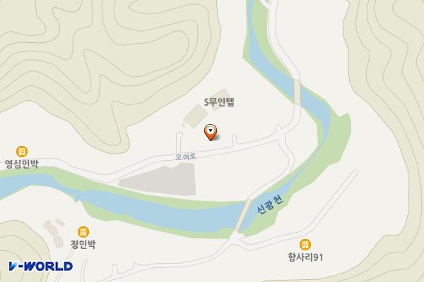 오어사 임시공영주차장 위치 지도 — 경상북도 포항시 남구 오천읍 오어로 145