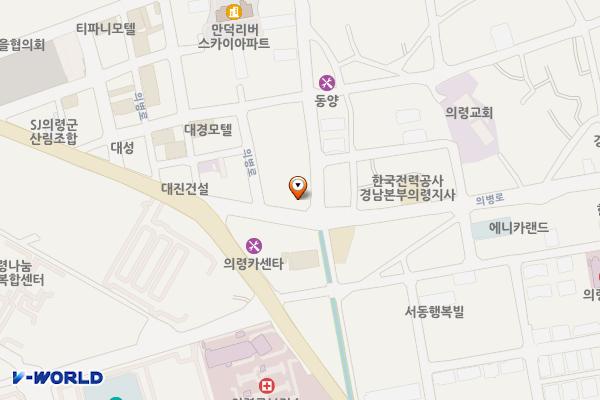 의령농협클린주유소 위치 지도 — 경상남도 의령군 의령읍 의병로 171