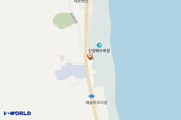 장기면 신창리 노외주차장 위치 지도 — 경상북도 포항시 남구 장기면 신창리 895-1