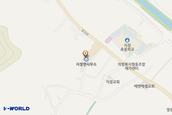 지정면사무소 위치 지도 — 경상남도 의령군 지정면 함의로5길 8
