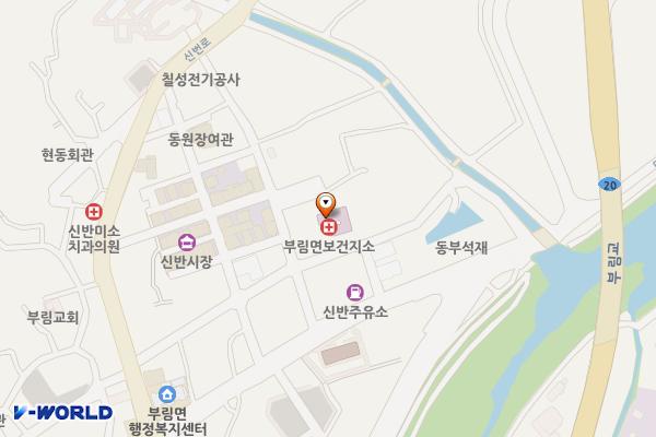 부림통합보건지소 위치 지도 — 경상남도 의령군 부림면 신번로10길 21-5, 부림면통합보건진료소