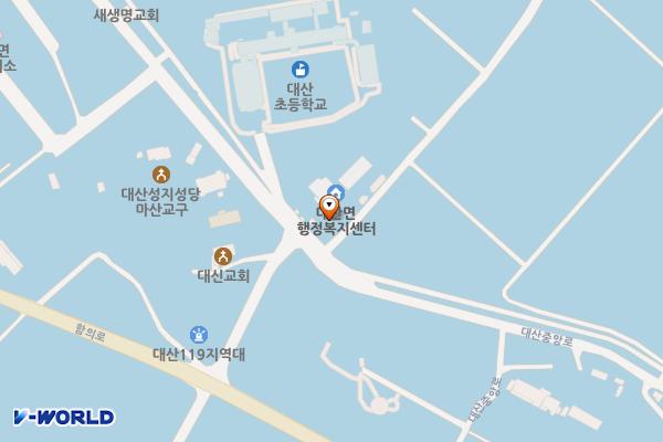 대산파출소 위치 지도 — 경상남도 함안군 대산면 대산중앙로 174, 대산파출소