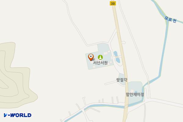 서산서원 위치 지도 — 경상남도 함안군 군북면 사군로 1235