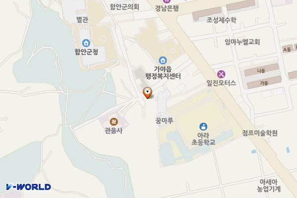 아라공원 위치 지도 — 경상남도 함안군 가야읍 본동길 113-5, 아라공원 화장실