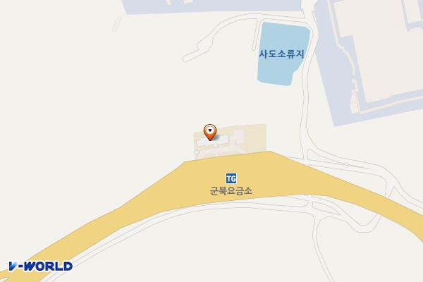 한국도로공사 군북영업소 위치 지도 — 경상남도 함안군 군북면 함마대로 395 (사도리, 한국도로공사 군북영업소)