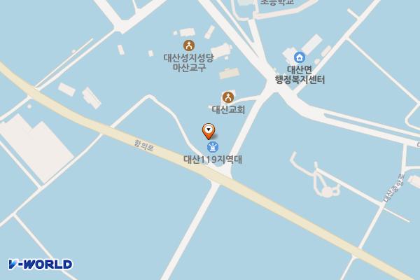 대산119지역대 위치 지도 — 경상남도 함안군 대산면 함의로 940 (평림리, 대산119지역대)