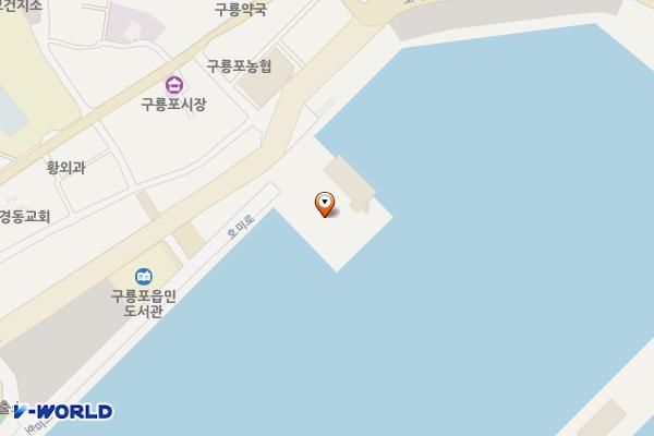 구룡포 아라광장 노외주차장 위치 지도 — 경상북도 포항시 남구 구룡포읍 호미로 222-1