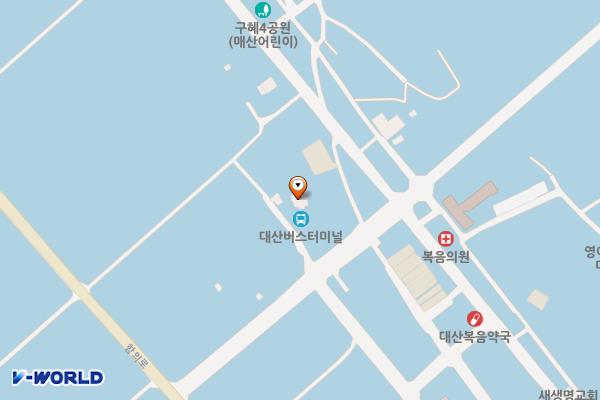 대산버스터미널 위치 지도 — 경상남도 함안군 대산면 대산중앙4길 77, 대산버스터미널