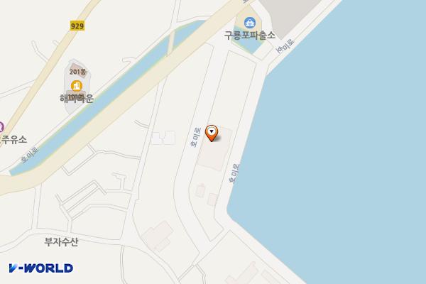 구룡포 과메기공장 옆 공영주차장 위치 지도 — 경상북도 포항시 남구 구룡포읍 호미로 180-30