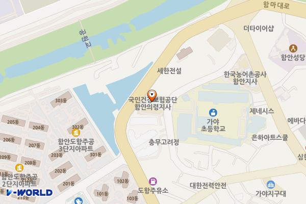 함안의령지사 2층 화장실 위치 지도 — 경상남도 함안군 가야읍 충무길 41, 국민건강보험공단
