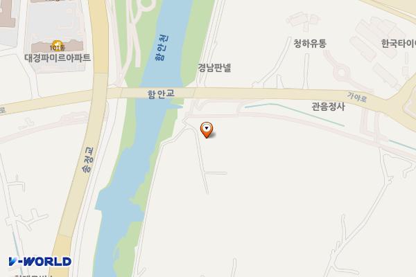 아라길(함안교 옆) 위치 지도 — 경상남도 함안군 가야읍 가야로 184-1, 공중화장실