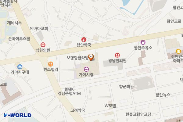 가야시장(도미닉신발 가게 앞) 위치 지도 — 경상남도 함안군 가야읍 가야7길 9-7, 가야시장 공중화장실