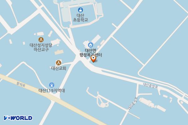 대산농협주유소 위치 지도 — 경상남도 함안군 대산면 대산중앙로 172 (평림리, 대산농협주유소)